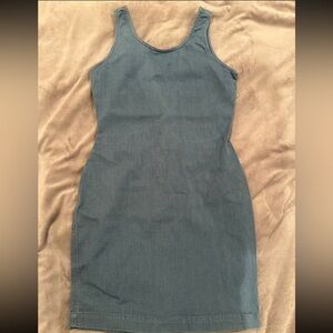Denim blue dress
